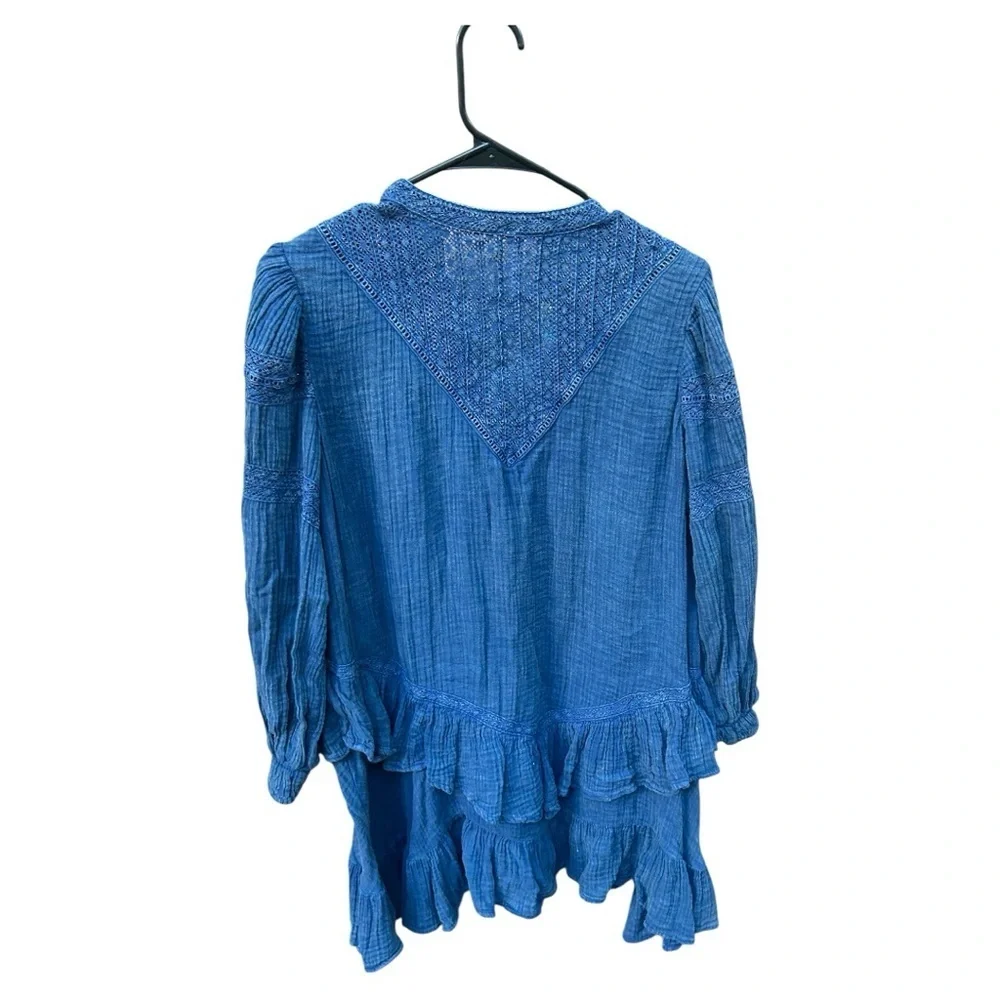 NWOT Free People Sachi Mini Dress Blue